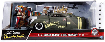 Jada toys 1951 mercury - harley quinn - dc comics bombshells - jada 1:24