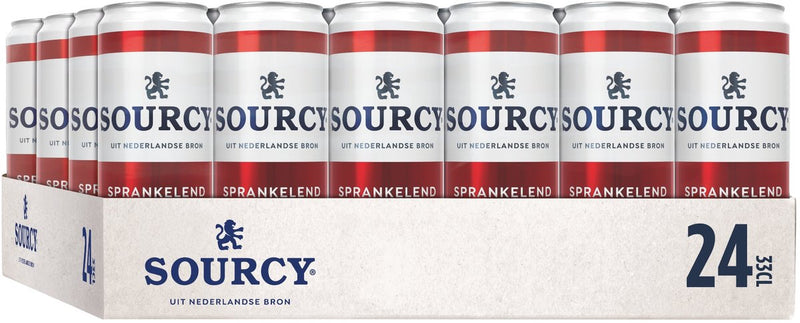 Sourcy rood tray 24x330ml - voordeelverpakking