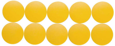 Maul magneet rond 10 stuks 0,8 kg kunststof ferriet bruchsicher erodiert lackiert ø 3.2 x 0.96 cm geel