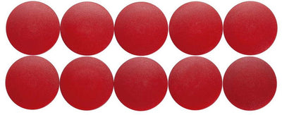 Maul magneet rond 10 stuks 0,8 kg kunststof ferriet bruchsicher erodiert lackiert ø 3.2 x 0.96 cm rood