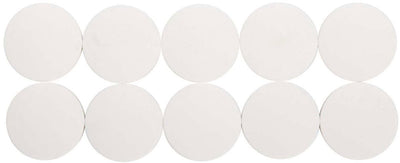 Maul magneet rond 10 stuks 2,5 kg kunststof ferriet bruchsicher erodiert lackiert ø 3.8 x 1.55 cm wit