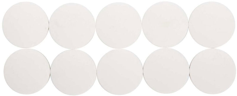 Maul magneet rond 10 stuks 2,5 kg kunststof ferriet bruchsicher erodiert lackiert ø 3.8 x 1.55 cm wit