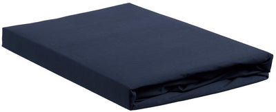 Ambiante jersey - hoeslaken - 200x200 210 - donker blauw