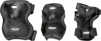 skatebeschermingsset Super unisex zwart maat L 6-delig