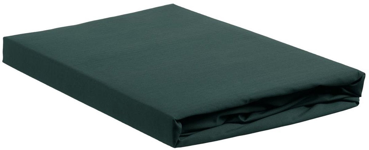 Ambiante jersey - hoeslaken - 120x200 210 - donker groen
