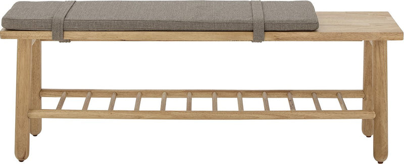 Bloomingville - linde bank - beige - rubberhout