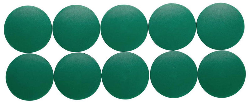Maul magneet rond 10 stuks 2,5 kg kunststof ferriet bruchsicher erodiert lackiert ø 3.8 x 1.55 cm groen
