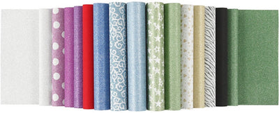 Creativ company glitterpapier blok a4 150gr, 30 vellen