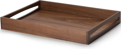 Continenta rechthoekig dienblad in massieve notelaar 49x35cm