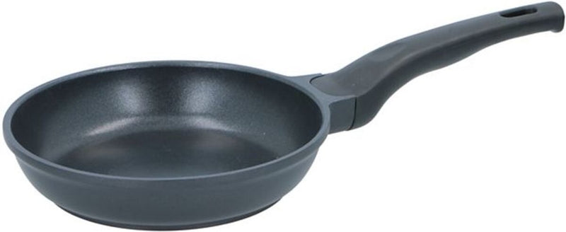 Alpina koekenpan 24 cm - hapjespan met anti-aanbaklaag - skillet voor alle warmtebronnen - ook voor inductie - pfoa-vrij - zwart