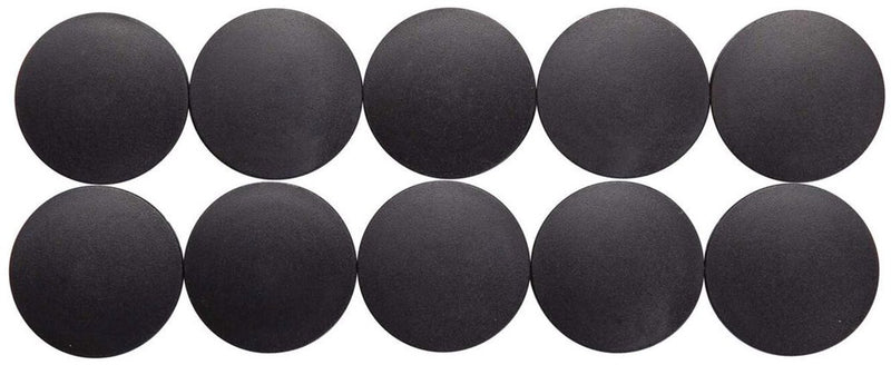 Maul magneet rond 10 stuks 2,5 kg kunststof ferriet bruchsicher erodiert lackiert ø 3.8 x 1.55 cm zwart