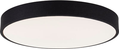 Brilliant filiz - plafondlamp - ø 49 cm - led 36w - cct - dimbaar - afstandsbediening - zwart wit