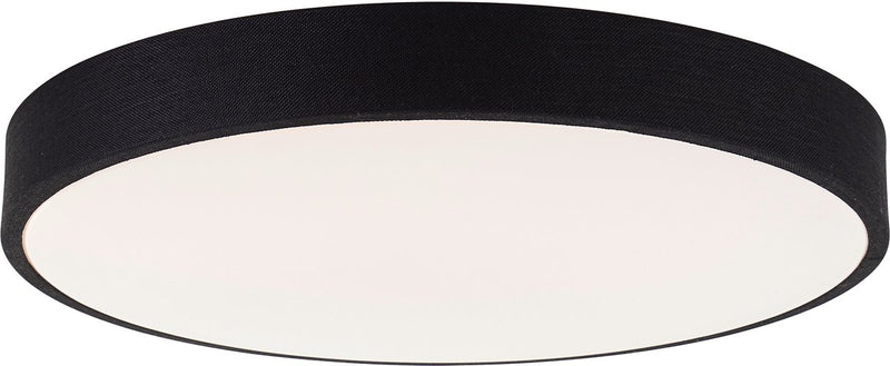 Brilliant filiz - plafondlamp - ø 49 cm - led 36w - cct - dimbaar - afstandsbediening - zwart wit