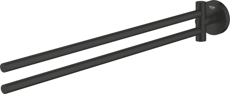 Grohe quickfix start handdoekhouder - 439 mm - draaibaar - matte black
