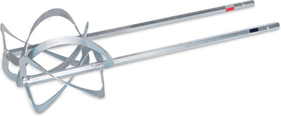 Kreator krt050011 dubbele roerstaaf betonmixer - hex 13 - verfmenger - 2x d120mm