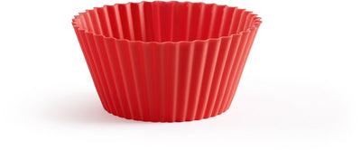 Lékué bakvorm - muffins - ø 7 cm - set van 12 - siliconen - red