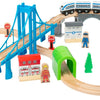 Small foot - houten treinset met brug, 60dlg.