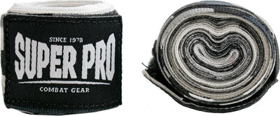 Super pro combat gear bandages camo zwart grijs wit 250cm one size