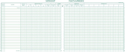 Exacompta boekhoudingsregister btw verkoop -31 lijnen - genummerd - met identificatieblad - nederlandstalig - ingebonden - 80 blad - - 14610x