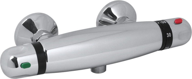 Plieger verano - thermostatische douchekraan - 12 cm hartafstand - chroom