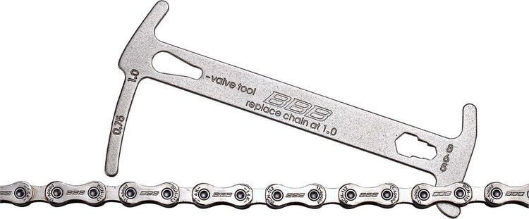 Bbb cycling kettingmeter – slijtagemeter fietsketting – inclusief kettinghaak tool – chainchecker - btl-125