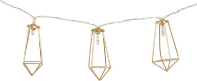 Bo-camp - industrial - lichtketting - galvin - 10 lichten - 5 lumen - goud