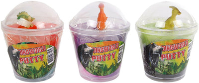 Van manen planet happy dinoworld putty speelgoed met dino figuur - multicolor.