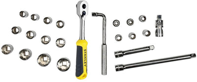 Stanley handgereedschap stanley transmodule doppenset ½” 12-kant 23-delig - stmt1-74726 - stmt1-74726