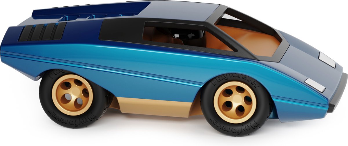 Playforever - speelgoedauto - ufo leonessa - blauw