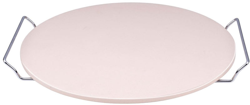 Alpina pizzasteen - pizza steen voor bbq en oven - ø33 cm - baksteen voor krokante korst - hittebestendige ovensteen