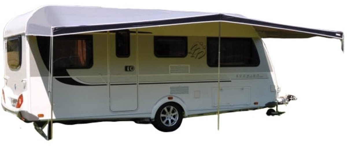 Eurotrail combi-luifel 385 x 240 cm polyester grijs
