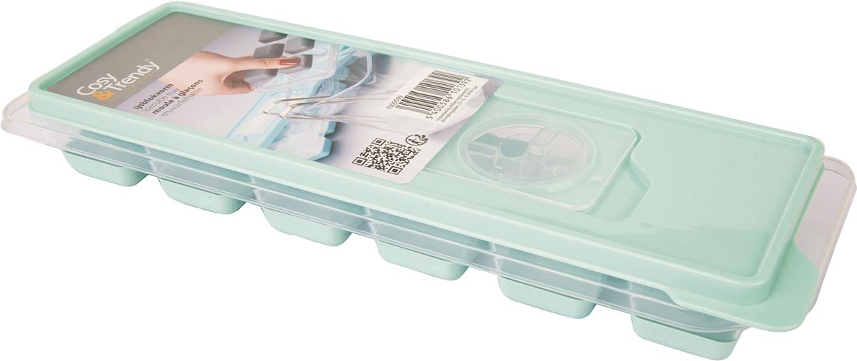 Cosy trendy fresco ijsblokvorm kubus transproen 9,5x27xh3,8cm