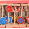Playwood houten verkeersbordenset speelgoed - 18-delig - educatief.