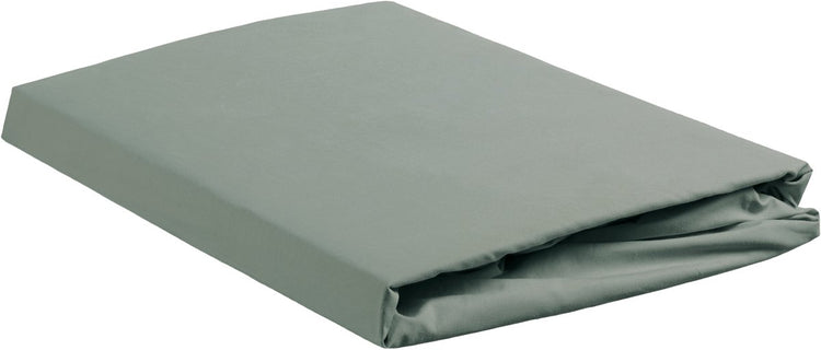 Ambiante katoen - splittopper hoeslaken - 140x200 - groen