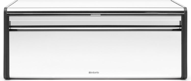 Brabantia broodtrommel - met klepdeksel - brilliant steel