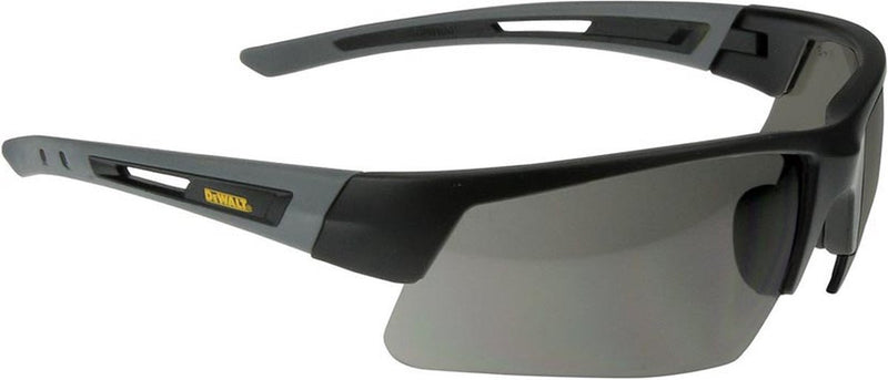 Dewalt veiligheidsbril dpg100-2d eu - anti condenscoating - zijprotectie - smoke glas - zwart