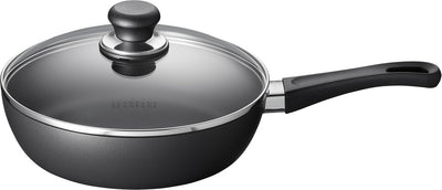 Scanpan hapjespan sauteerpan met deksel classic induction ø 24cm 2 liter - geschikt voor alle warmtebronnen - standaard anti-aanbaklaag