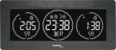Technoline wereldklok wt 458 232x99x48mm zwart