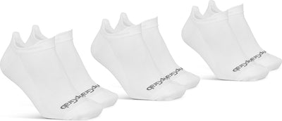 Gripgrab - classic no show zomer fietssokken 3pack enkelsokken coolmax sport sokken - wit - unisex - maat l (44-47)