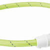 Trixie lichtgevende halsband hond flash usb tpu nylon groen