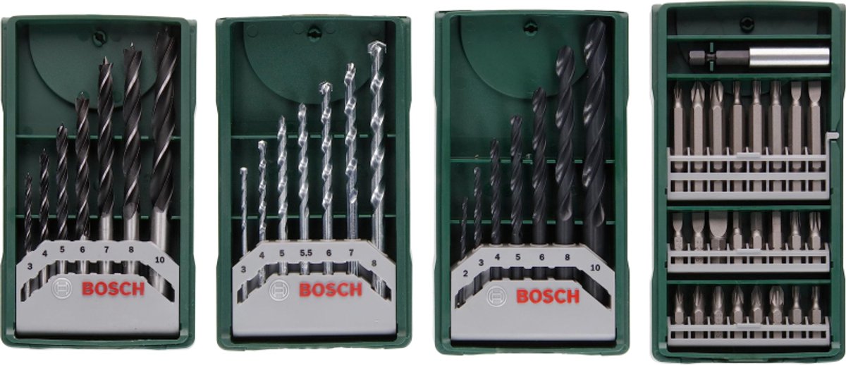 Bosch x-line boorset - 46-delig - voor hout, metaal en steen
