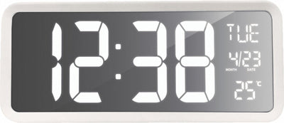 Technoline wandklok tafelklok grote duidelijke cijfers - datum dag aanduiding - temperatuur - ws 8130
