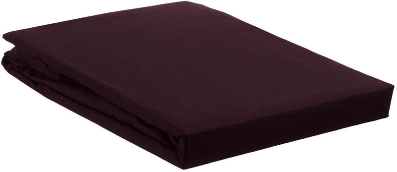 Ambiante katoen - hoeslaken - 90x200 - donker rood