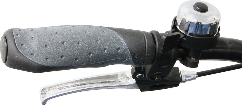 Dresco fietshandvatten ergo grip ca. 10 cm rubber zwart grijs per set