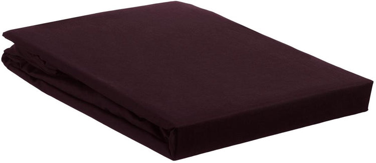 Ambiante katoen - hoeslaken - 90x200 - donker rood
