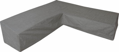Eurotrail waterdichte hoes voor l vormige loungeset, hoekbank, cantonic 275x275x100 70 cm, grijs
