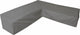 Eurotrail waterdichte hoes voor l vormige loungeset r, hoekbank, cantonic 280x350x100 70 cm, grijs
