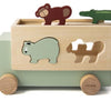Trixie houten vormenstoof dierentruck, 6dlg.