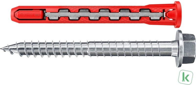 Fischer hybridpower serie - hybride plug - 10x90mm - inclusief schroeven - vuurvast