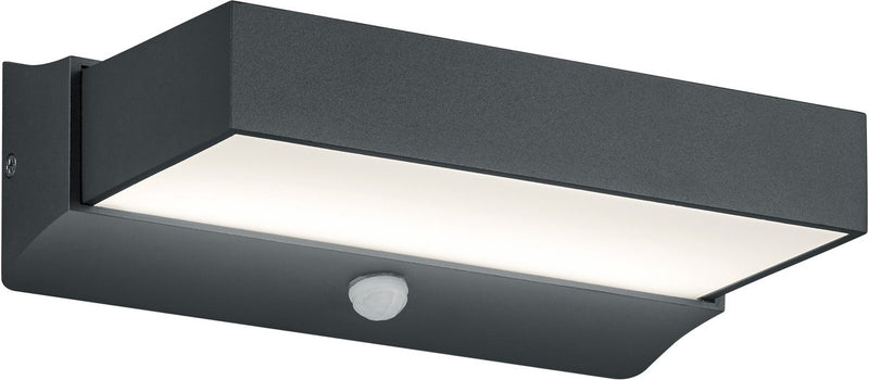 Trio cuando - wandlamp - antraciet - incl. 1x smd 11w - bewegingssensor - buitenverlichting - ip54